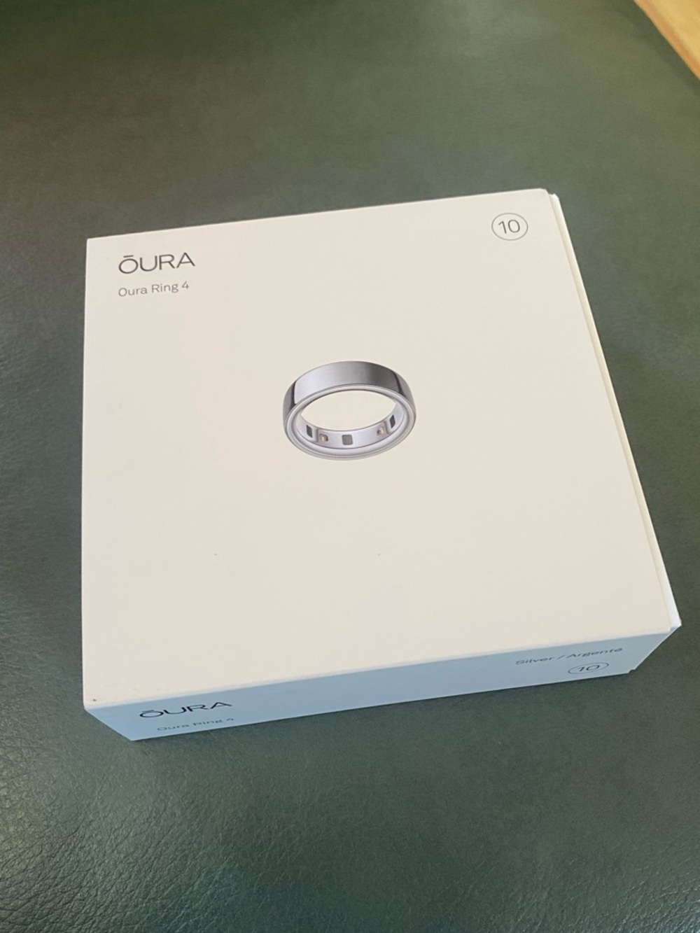 Oura Ring 4 - Silver - Size 10
